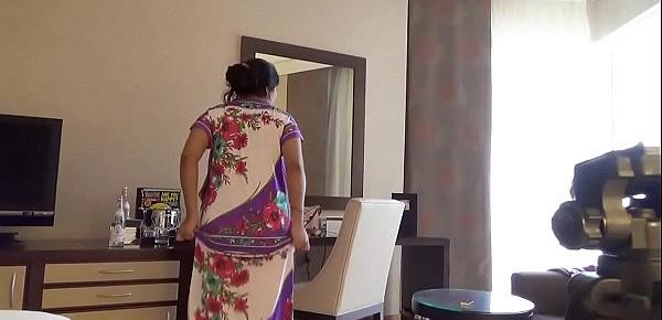  indian wife kajol in hotel full nude show for husband